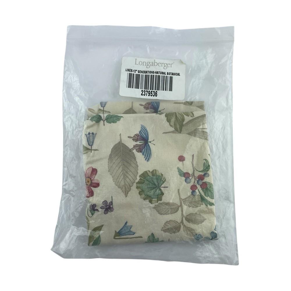 Longaberger Basket Liner Botanical 2379536