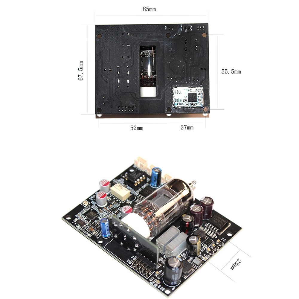 Bluetooth5.1 Audio Receiver Board-QCC5125 Decoding Tube Preamplifier With GE5814