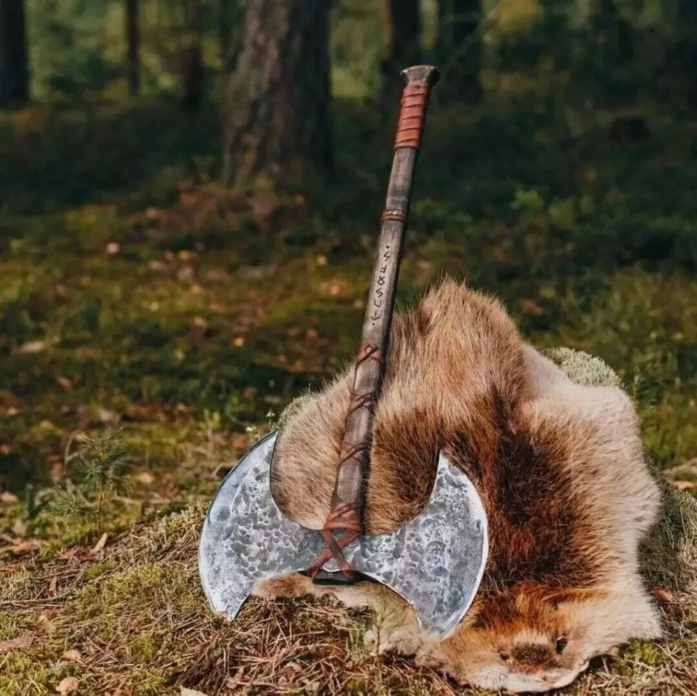 Large Norse Axe, Double Blade Axe, Double Head Viking AXE Large VIKINGS AXE GIFT