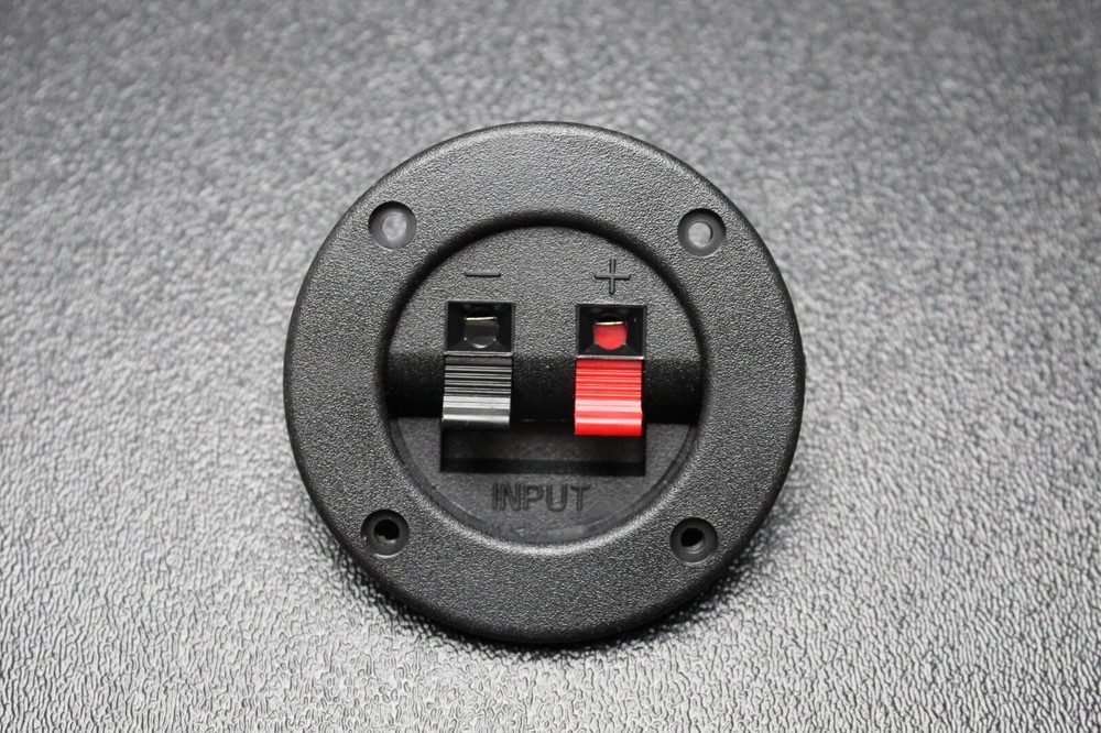 (1) PCS CIRCLE SPEAKER JACK TERMINAL CUP SCREW SUBWOOFER BOX SUB SPRING TCRS