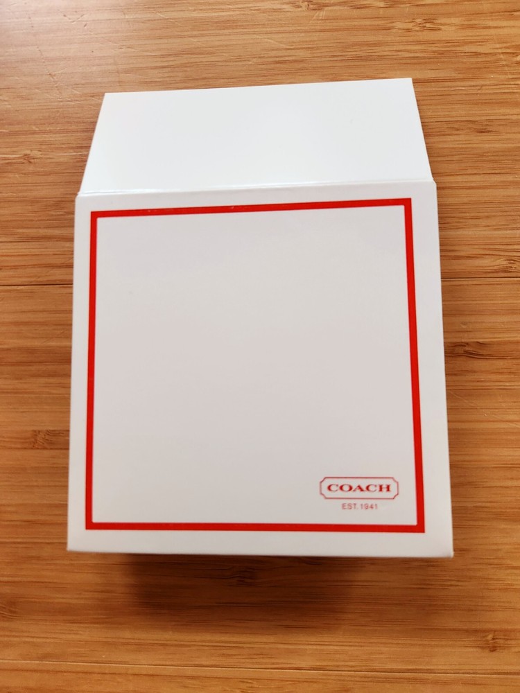 Coach Gift Boxes Pouches Coach Wallet Boxes White And Red NEW