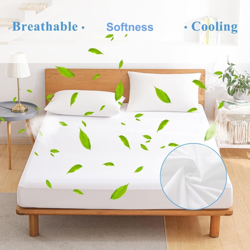 2 Pack Softhour Full Size Waterproof Mattress Protector, Stretch to 21'' Deep...