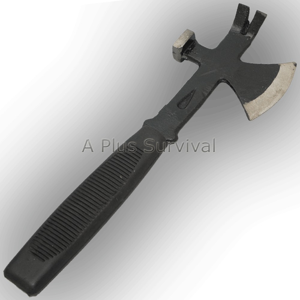 Lot of 10 Camping Axe - 3 in 1 Multi Use Survival Hatchet, Hammer, Nail Puller