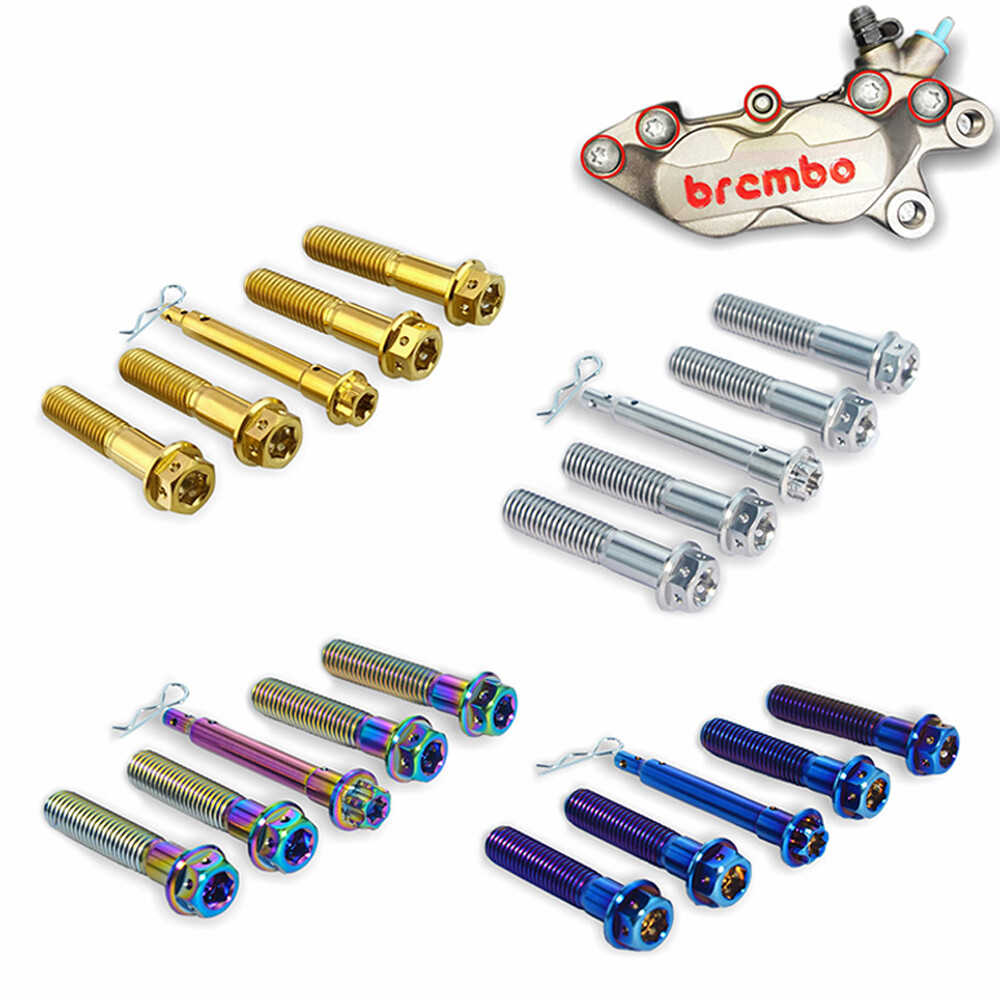 Titanium Screw Tc4 Caliper Pin Hex Socket for Brembo Motorcycle Fastening Screws