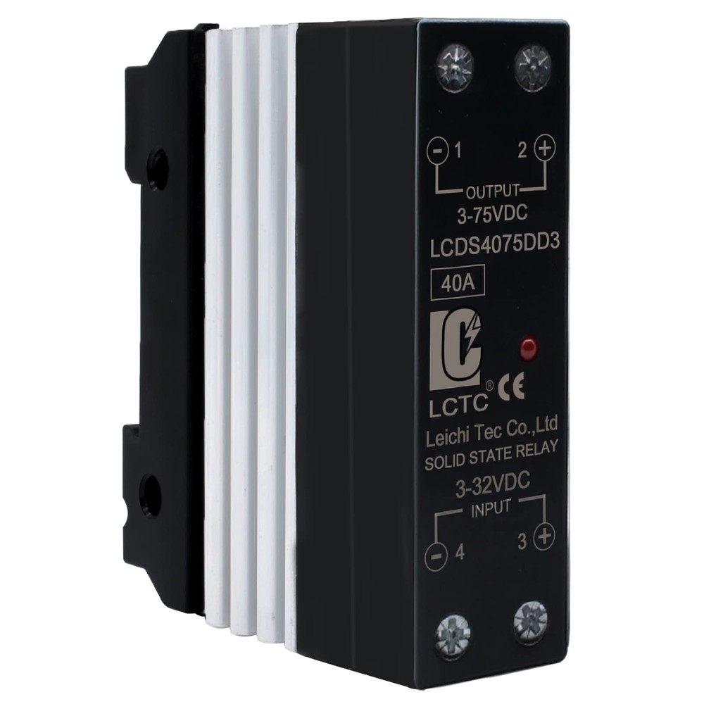 SSR 40 DD Solid State Relay DC to DC 3-32V Input 3-75V Output with Radiator