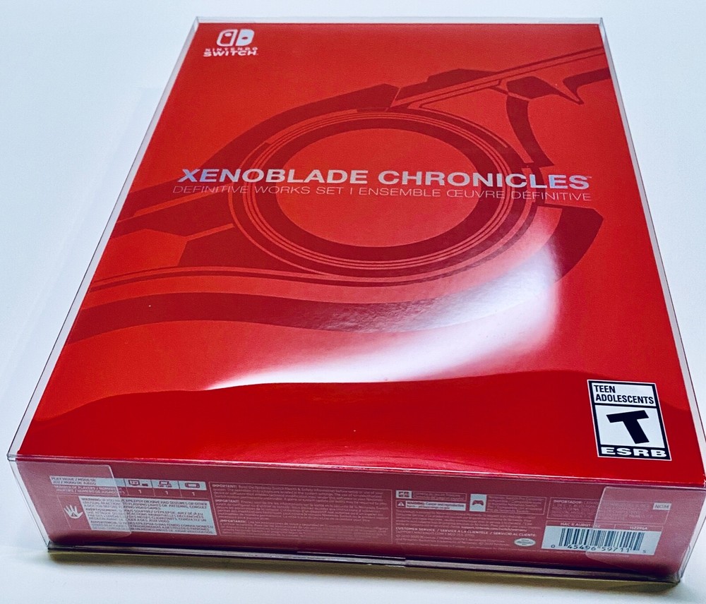 1 Box Protector XENOBLADE DEFINITIVE Special Edition Nintendo Switch Clear Case