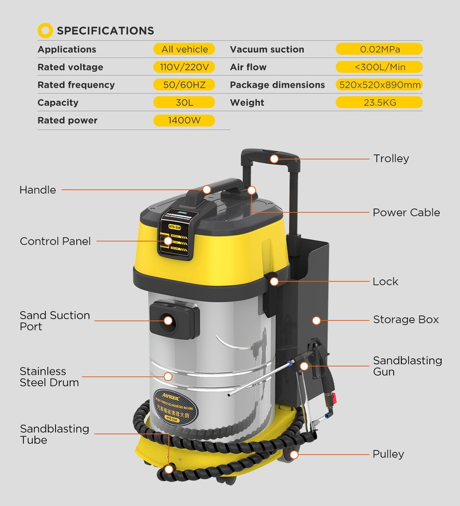 Walnut Sand Blasting Cleaning Machine Engine De-Carbon Intake Pipe Valve Cleaner