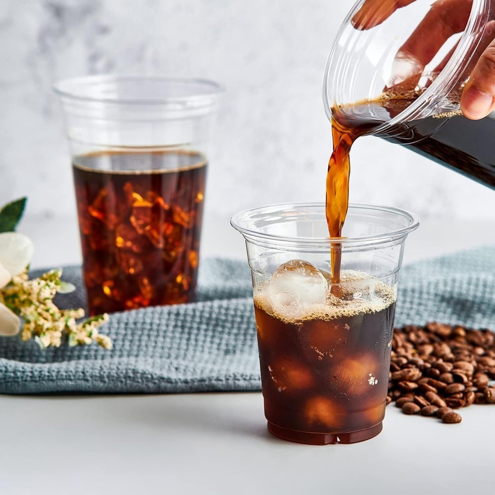 16 oz PET Plastic Cold Cups (98mm) - 1,000 CT