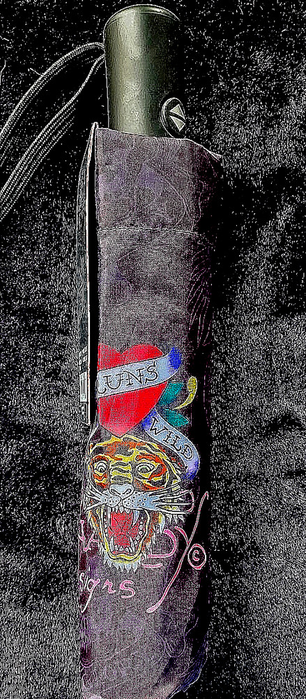 ED HARDY COMPACT UMBRELLAS