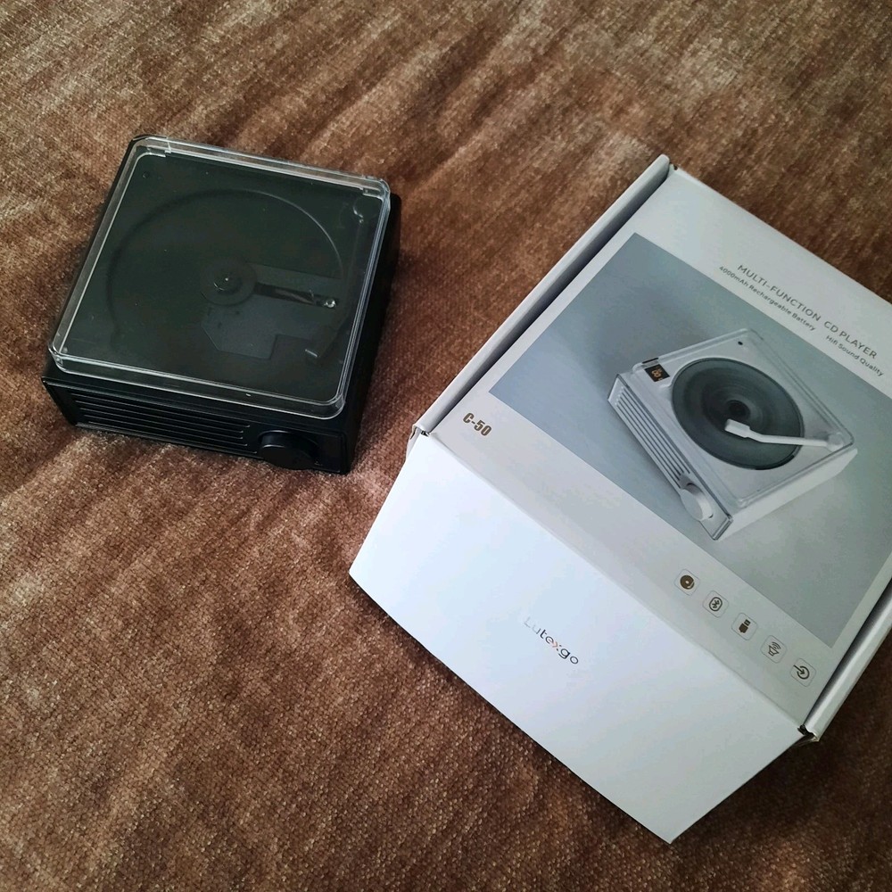 Used CD Player with Speakers Bluetooth Nostalgic Retro Portable CD Player