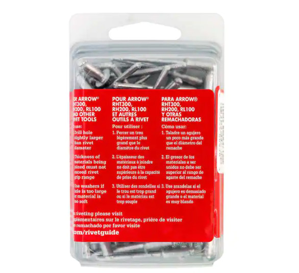 3/16 in. Medium Aluminum Rivets (50-Pack)