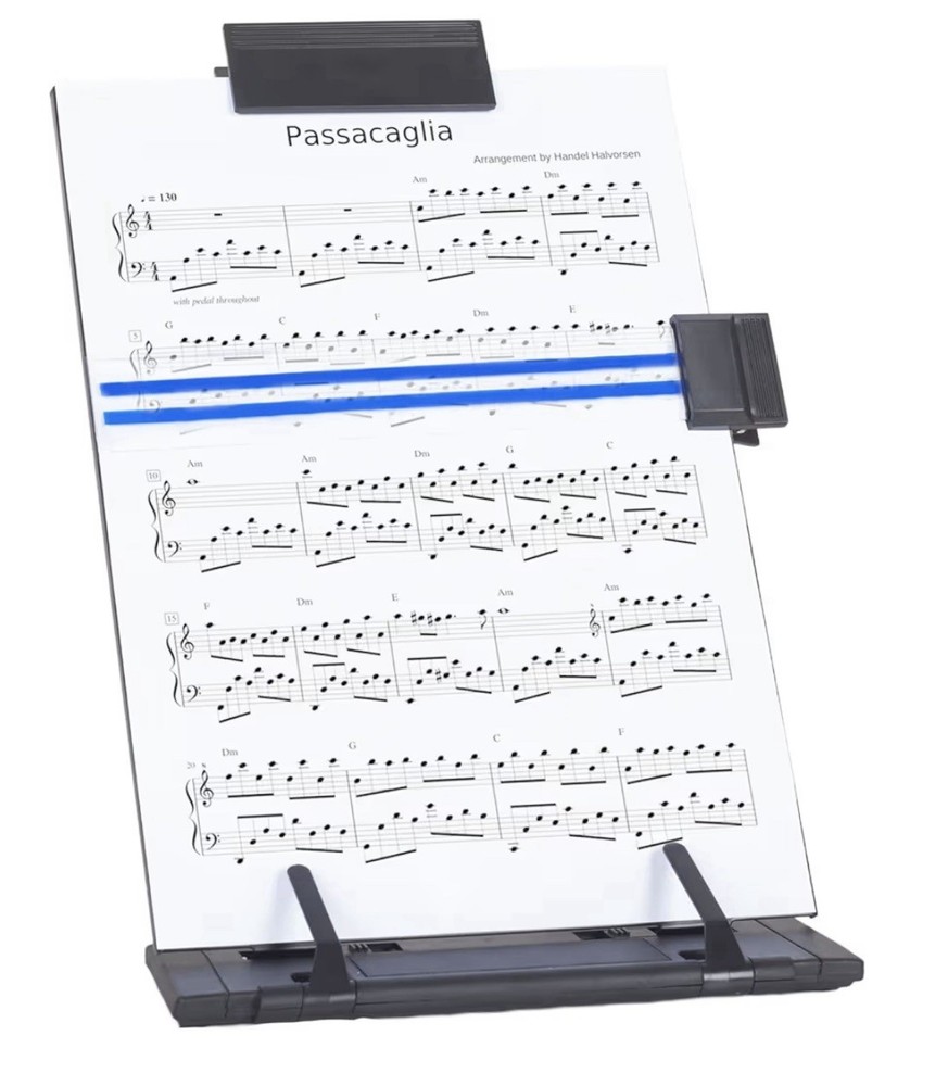 Desktop Document Holder Stand Metal Adjustable 7 Positions Office Reading