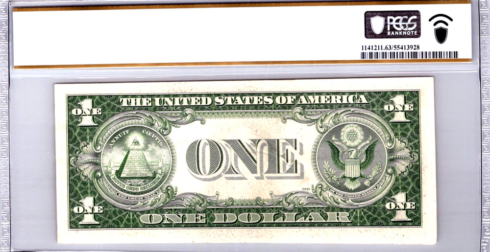 1935-E $1 Silver Certificate PCGS 63 CHOICE UNC Fr. 1614