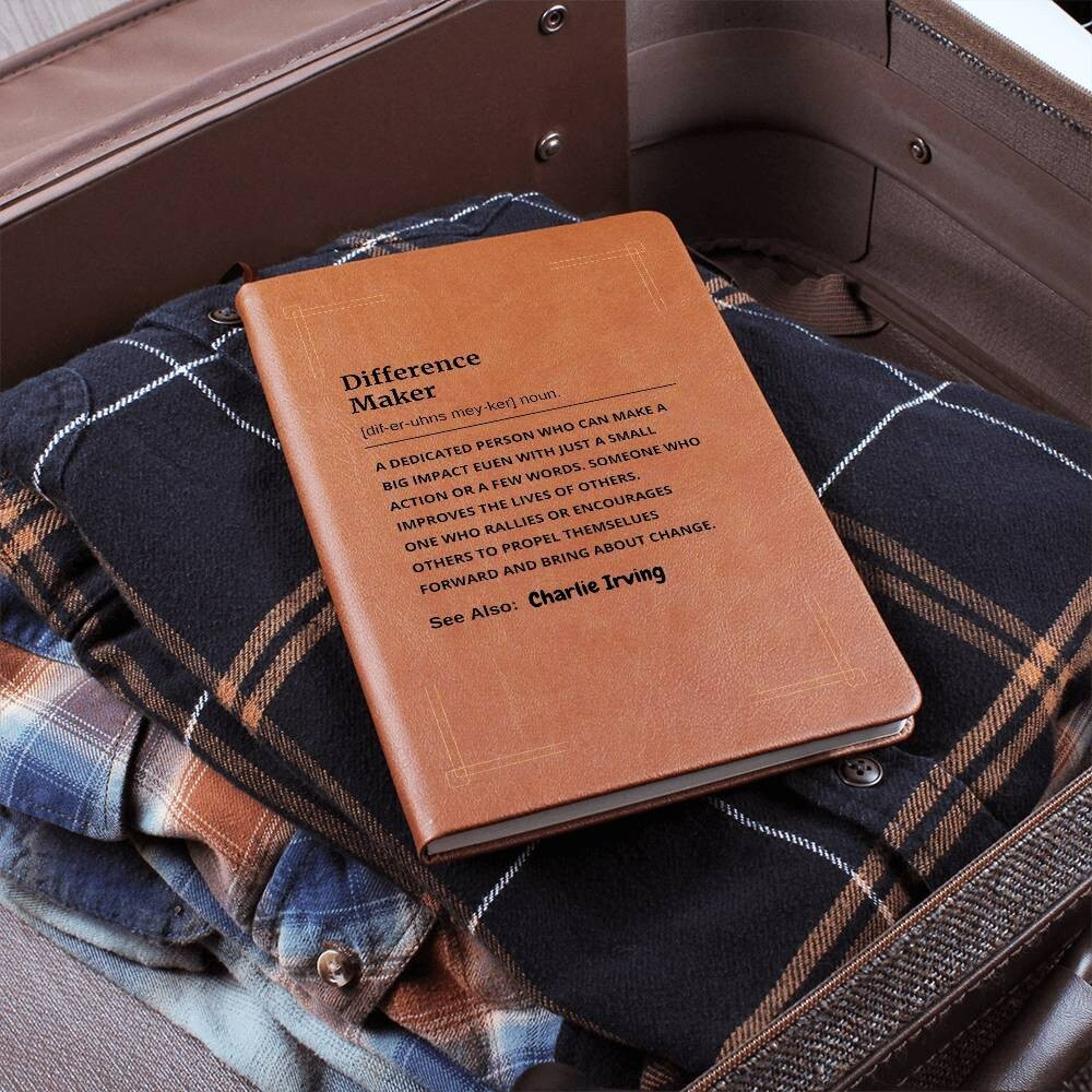 Personalized Difference Maker definition Journal Coworker mentor birthday Gift