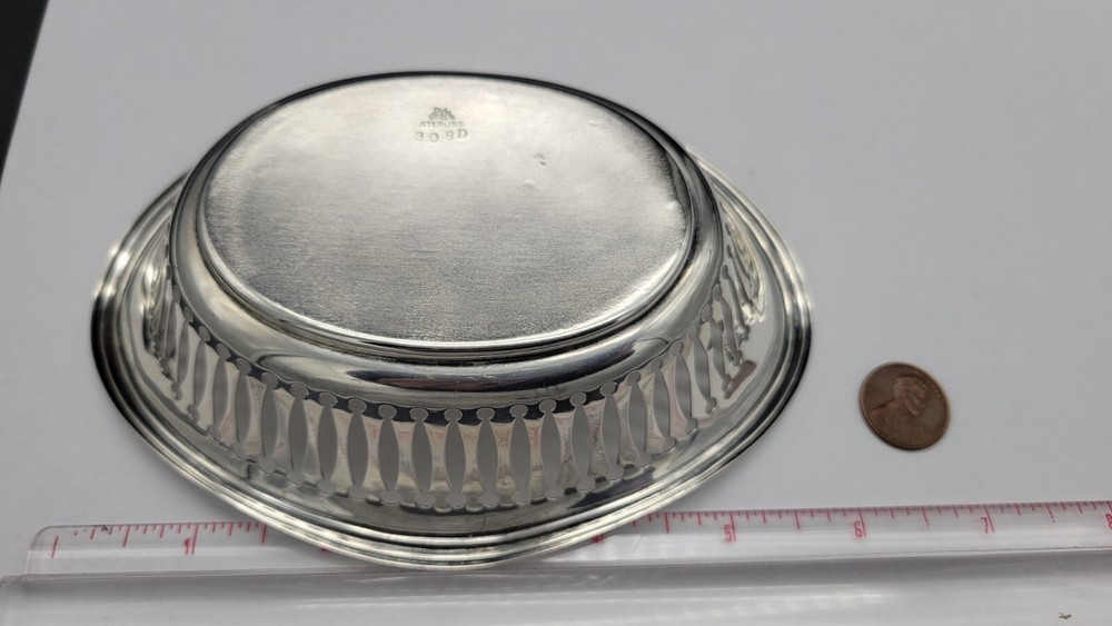 Vintage MAUSER STERLING SILVER PIERCED BOWL
