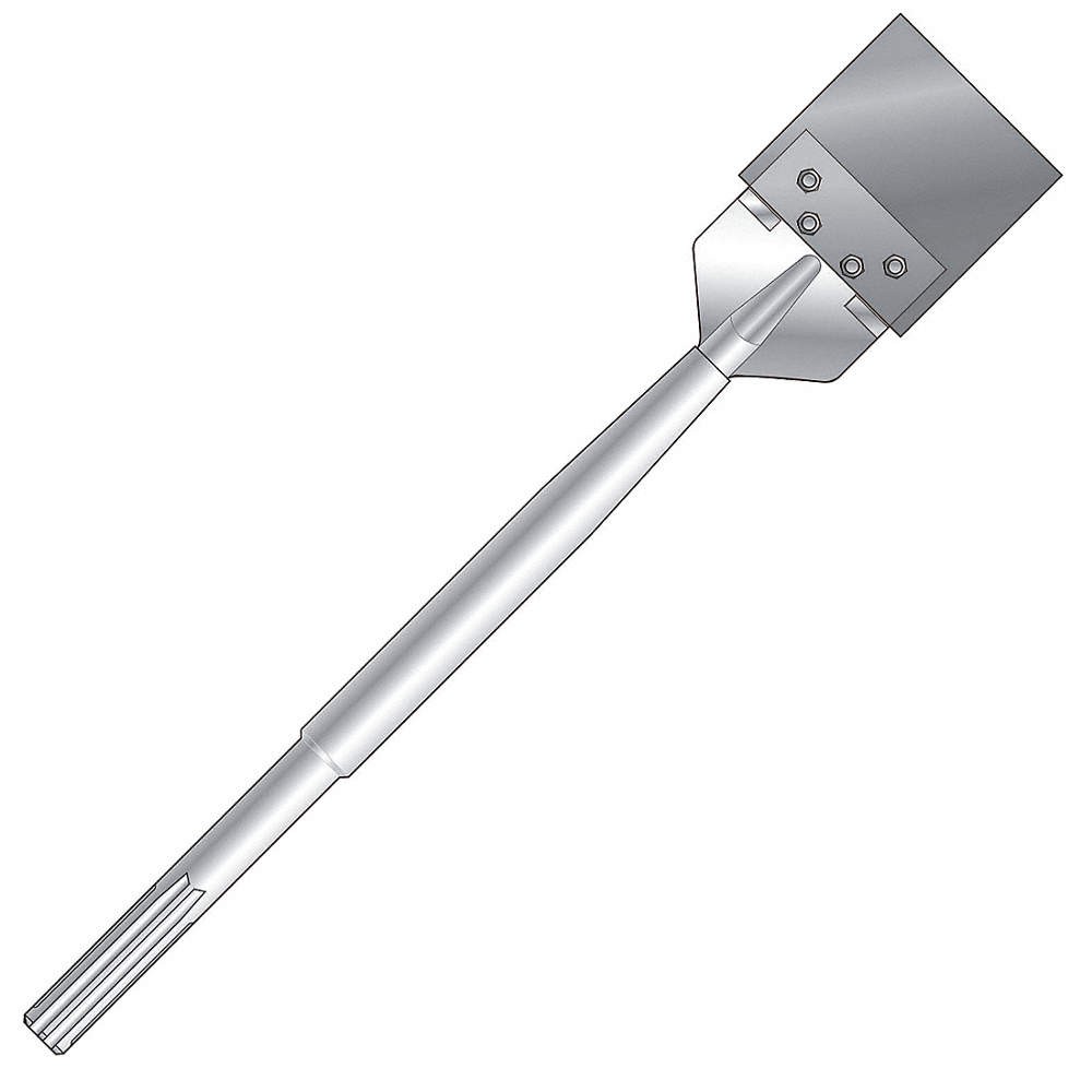 WESTWARD 22UV21 Chisel Bit,Flat,6in 22UV21