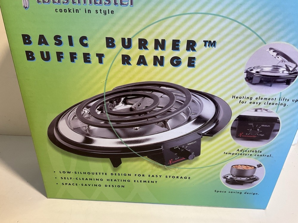 Vintage  Toastmaster Basic Burner Buffet Range #6420 Single Unused In Box