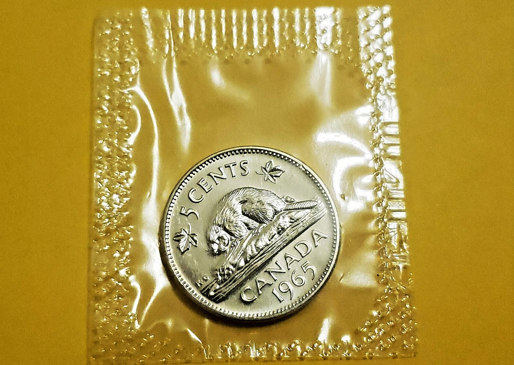1965 Canadian Proof Like nickel