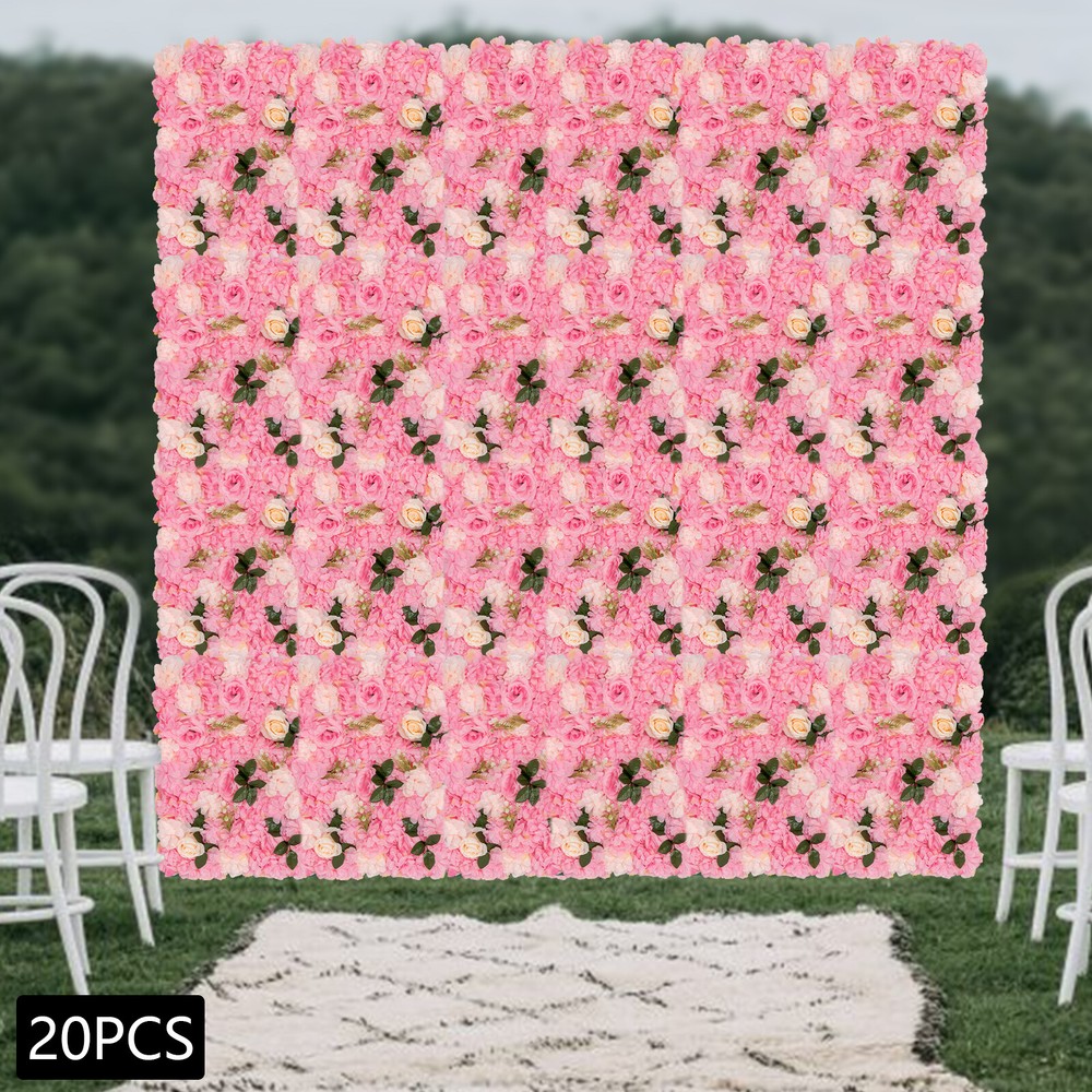 Flower Wall Panel, Artificial Floral Backdrop, Wall Decoration Backdrop