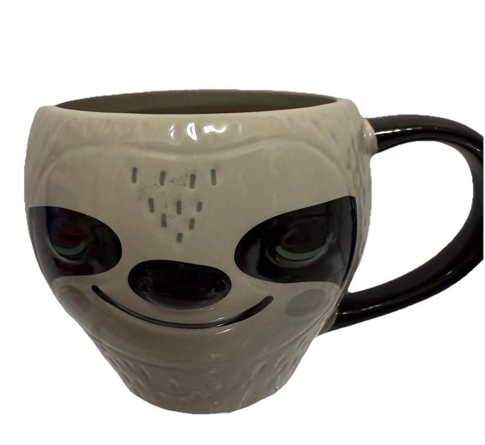 Sloth Coffee Mug Tea Cup Planter 3D Painted