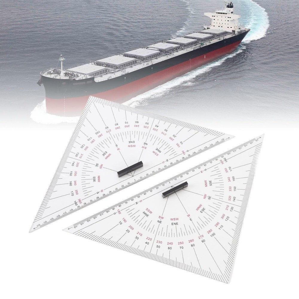 2pcs Chart Drawing Triangle Ruler, 11.81in Course Positioning #611
