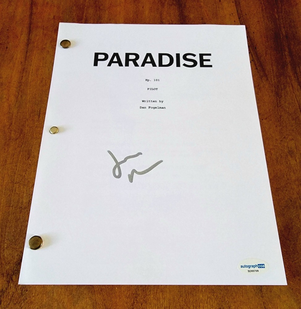 Julianne Nicholson signed Paradise Pilot script full 60 Pages ACOA COA Autograph
