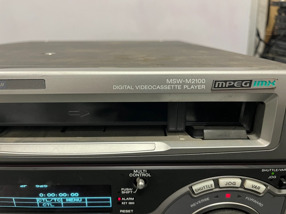 Sony MSW-M2100 MPEG IMX Digital Videocassette Player + Edit Panel - ERR-96 AS-IS