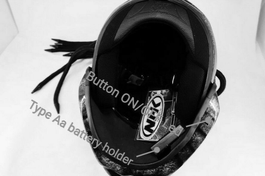 FREE SHIPPING PREDATOR HELMET CUSTOM BLUE FIRE ( DOT & SNELL CERTIFIED )