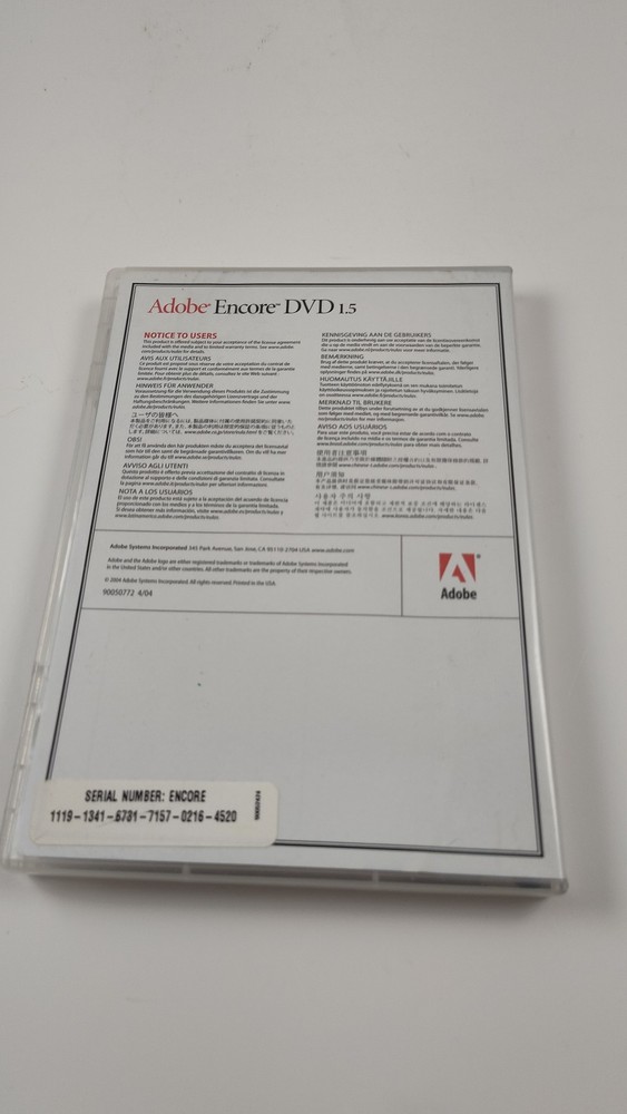 Adobe Encore DVD 1.5, Premiere 6.5, Lightroom 3 Software Bundle - Used