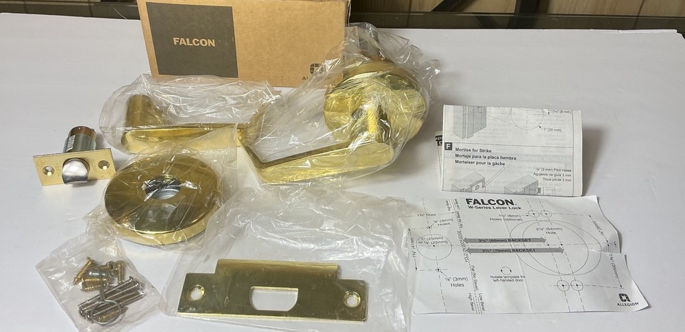 Falcon Passage Lock W101 DAN 605 Bright Brass 🔥