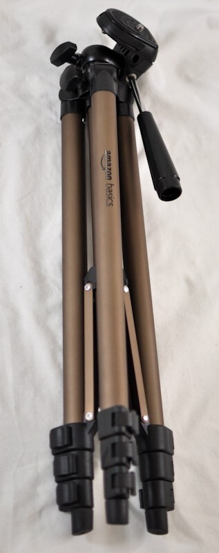 amazon basics tripod stand lightweight 50" with storage bag adjustable mount