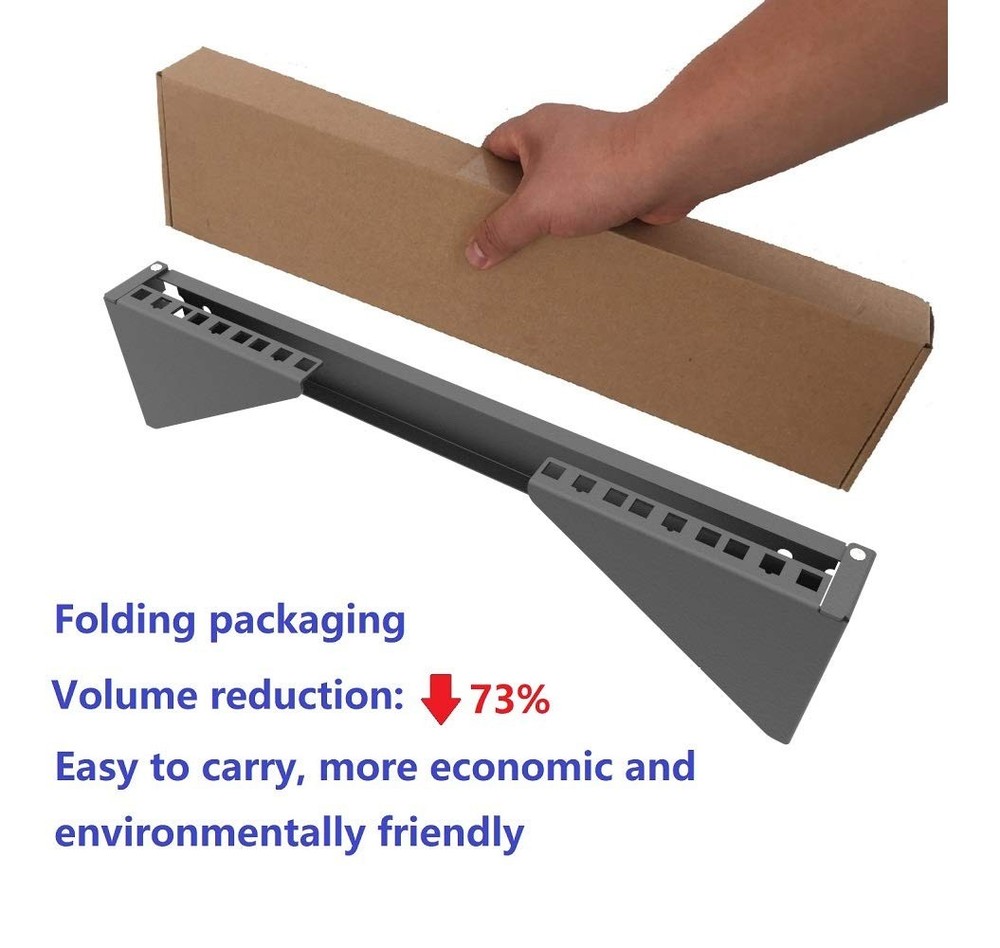 3U Vertical Wall Mount Patch Panel Bracket -Steel Networking Euipment Rack fo...