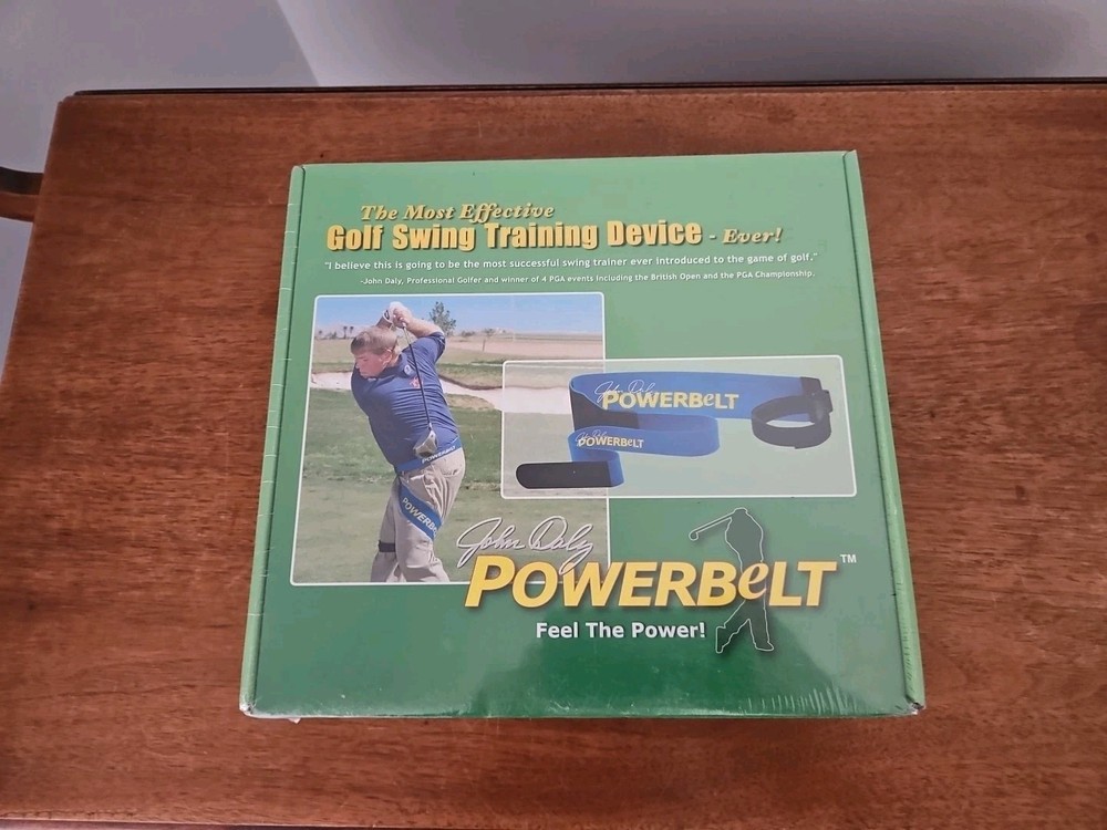 JOHN DALY POWERBELT GOLF SWING TRAINING DEVICE WITH DVD NEW