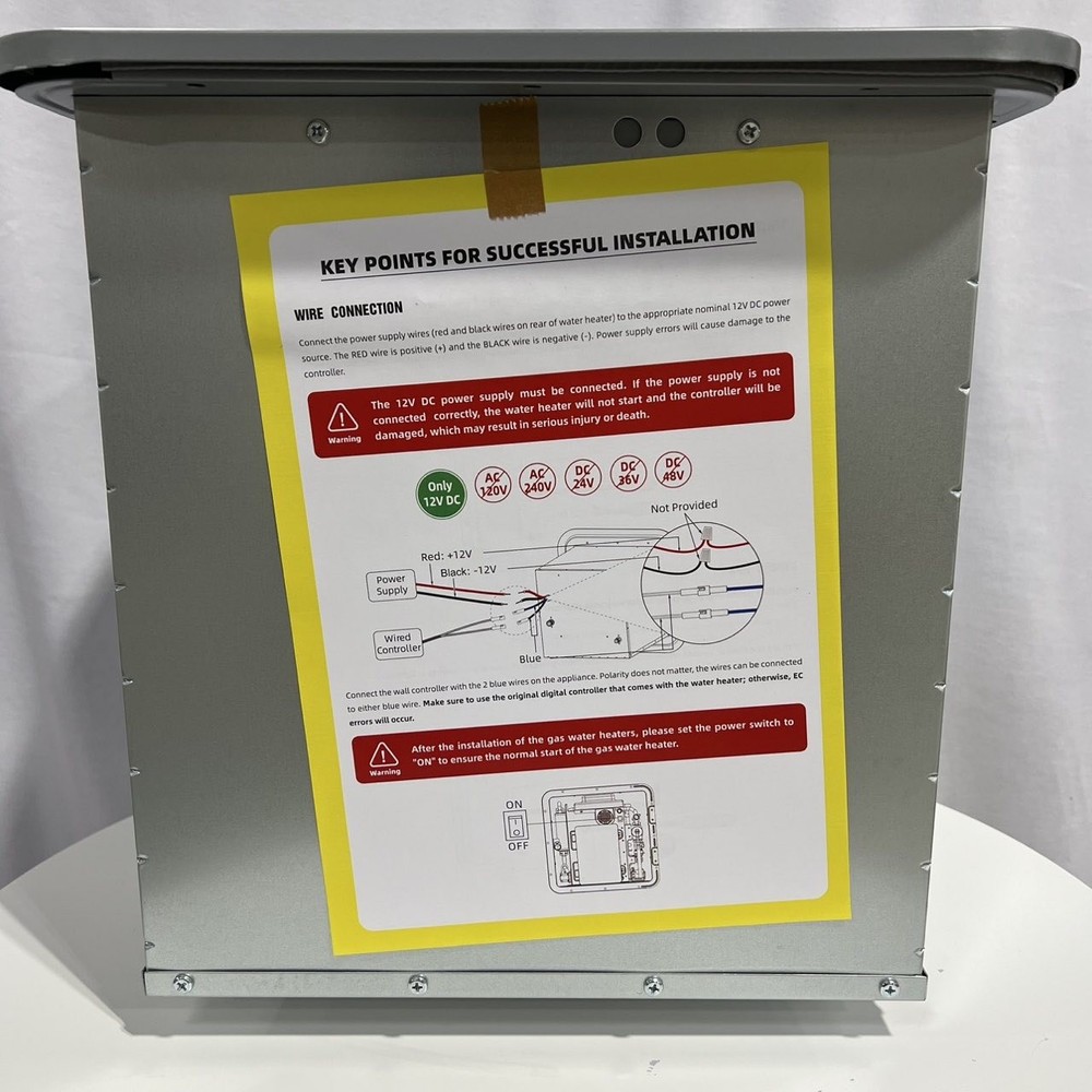 【90% NEW】66,000 BTU RV Water Heater Tankless Propane 3.9 GPM On-Demand Hot Water