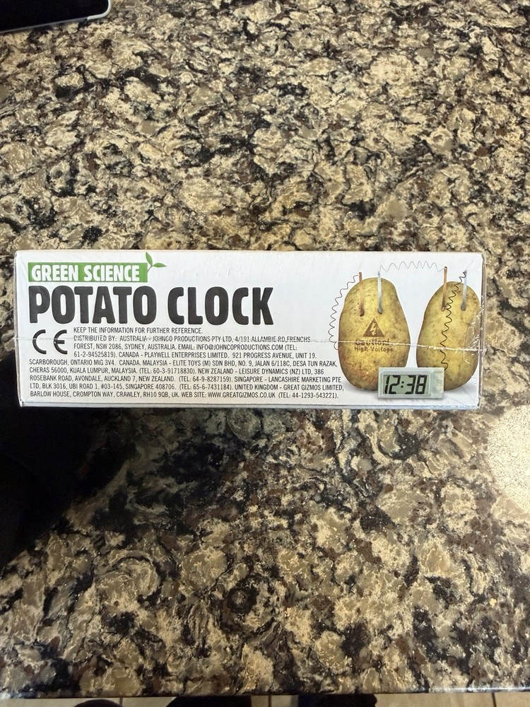 Green Science Potato Clock - Experiment Battery Home/School Science Kit Project