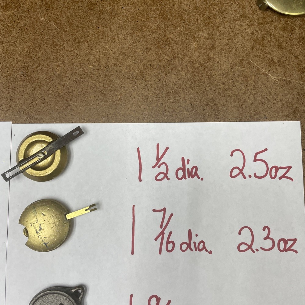 10 PENDULUM BOBS, Seth Thomas,Ingraham,Ansonia, Sessions,Gilbert 6