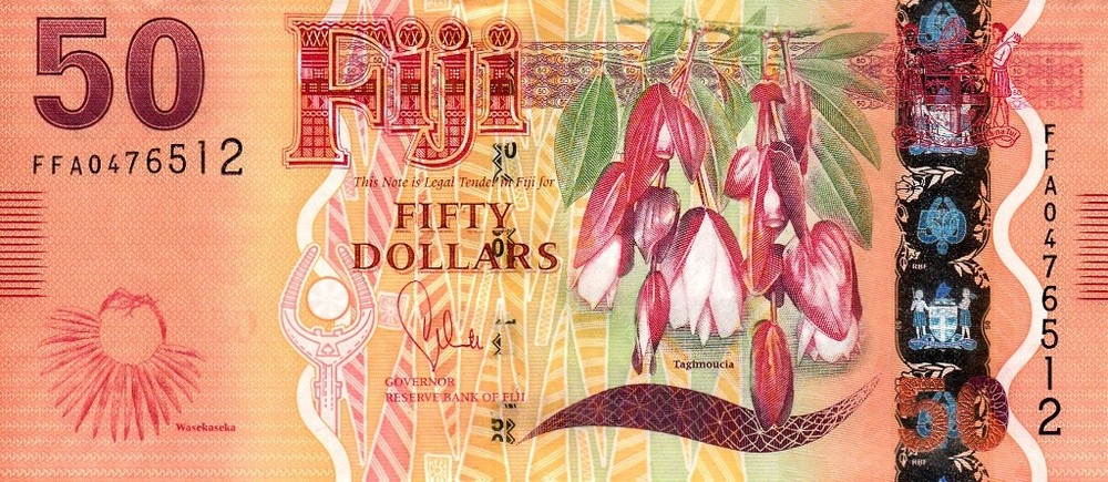 FIJI 50 DOLLARS 2012 P-118 UNC