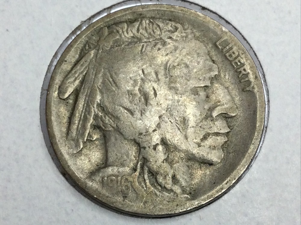 1916-S Buffalo Nickel in fine
