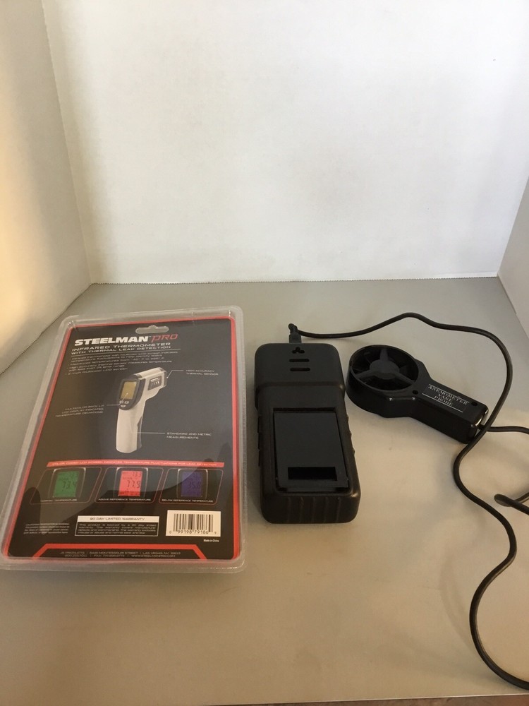 EXTECH Thermo-Anemometer with Vane Probe + Steelman IR Thermometer