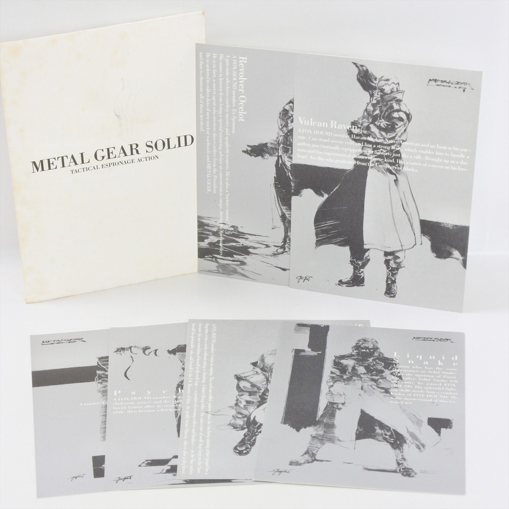 METAL GEAR SOLID Post Card (6 pcs Set) A6 Konami Official 1063