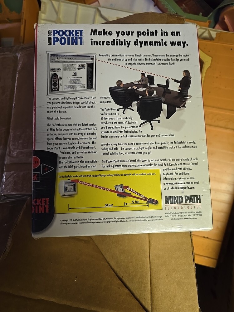 NEW SEALED Mind Path Pocket Point Remote Control Pointer