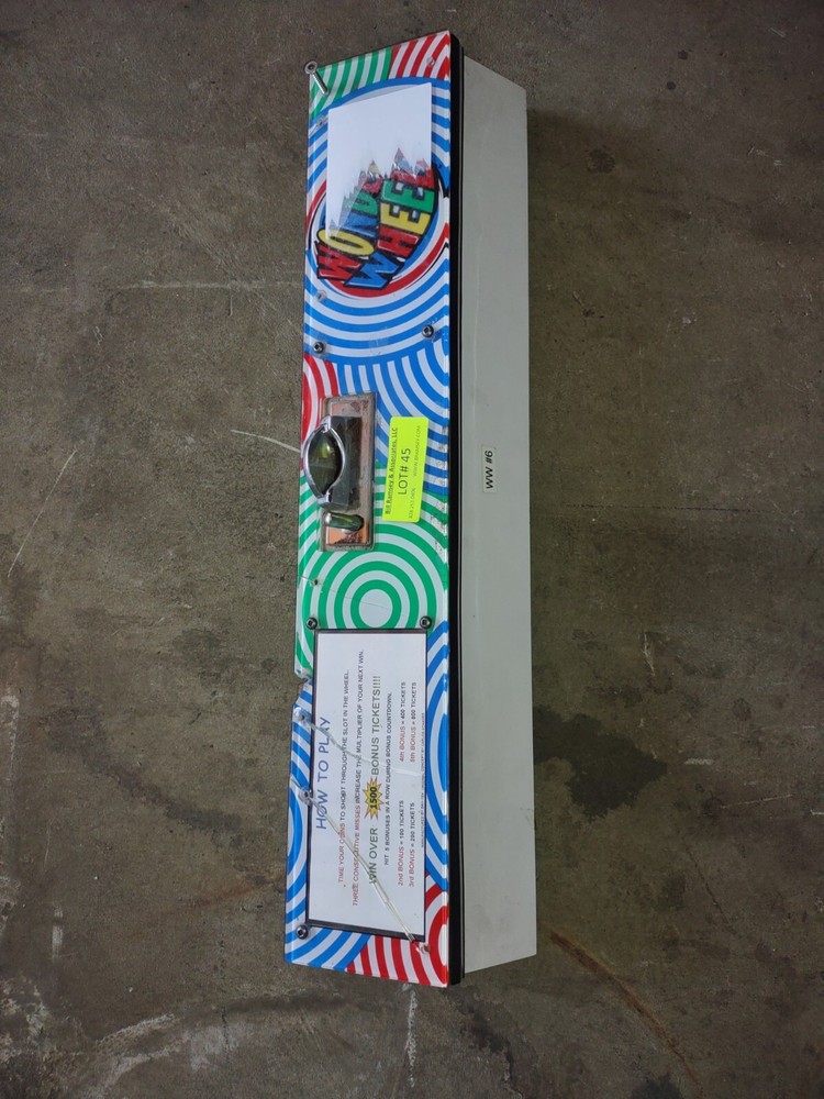 wonderwheel arcade redemption control panel #228