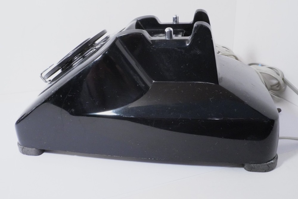 Nice Original AUTOMATIC ELECTRIC Black A/E 80 Deskset Sold AS IS & Untested