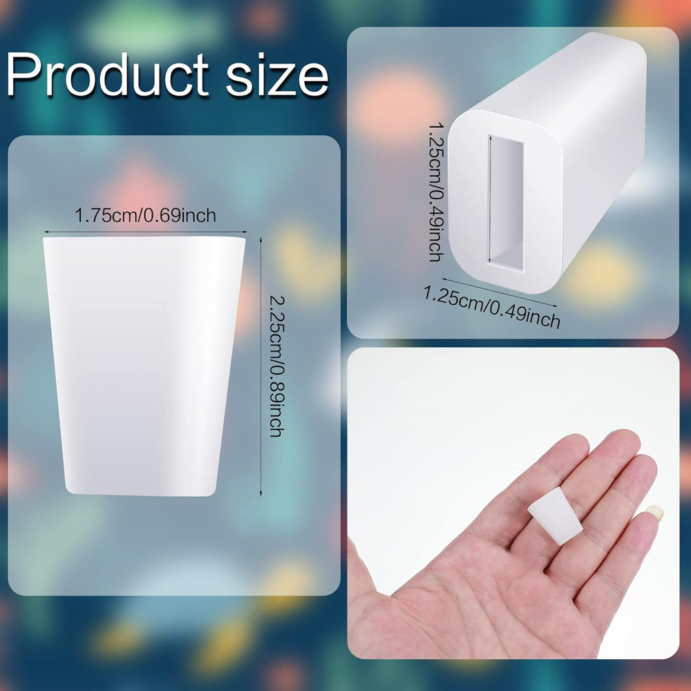 36 Pieces Rubber Feet for Sink Grid Replacement Sink Rack White Rubber Wire Bump