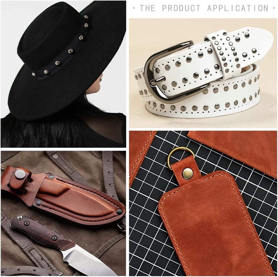 Comprehensive 400-Piece Leather Rivet Collection with Essential Fixing Tools