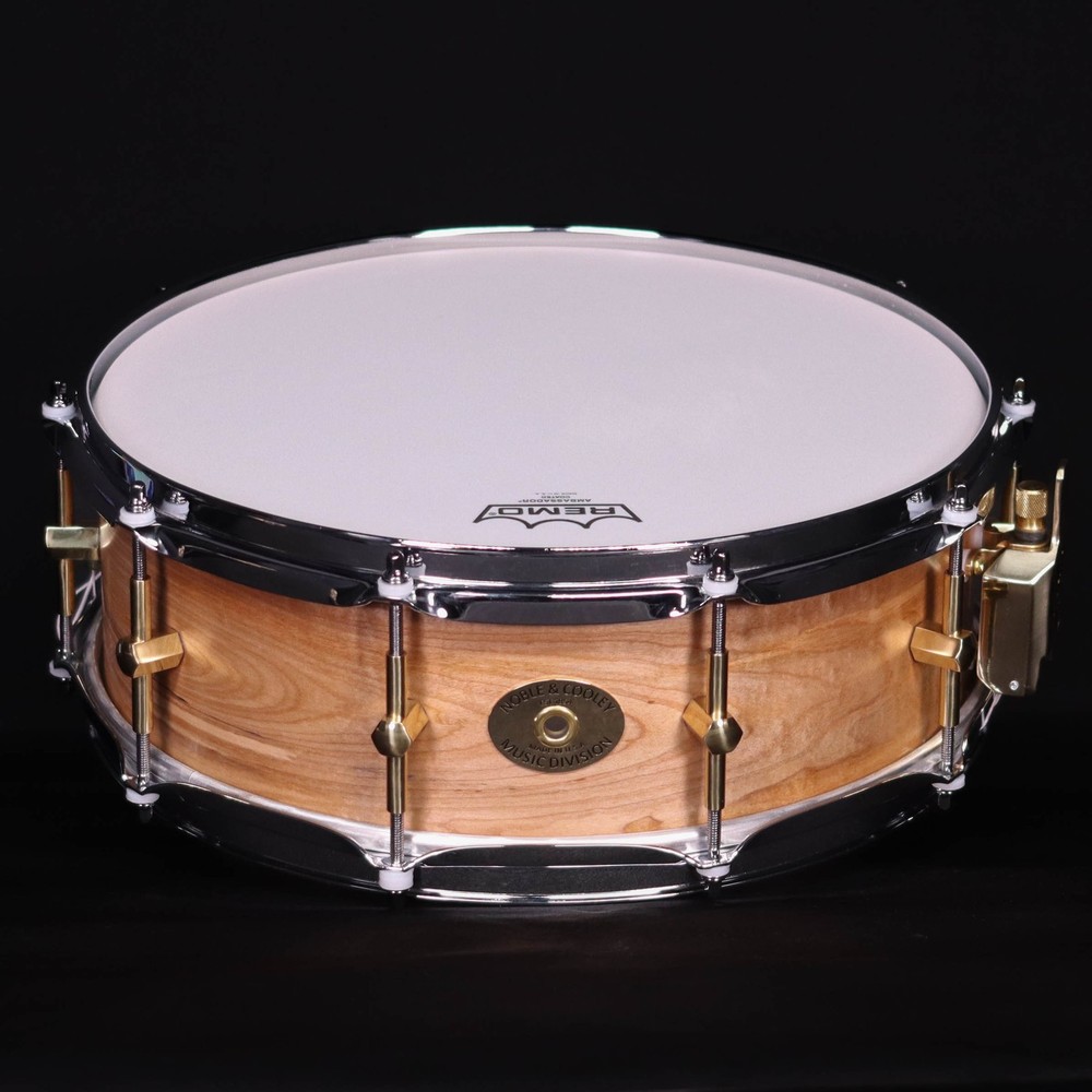 Noble & Cooley 14" x 5" Solid Maple Shell Snare Drum, Natural Oil, Brass