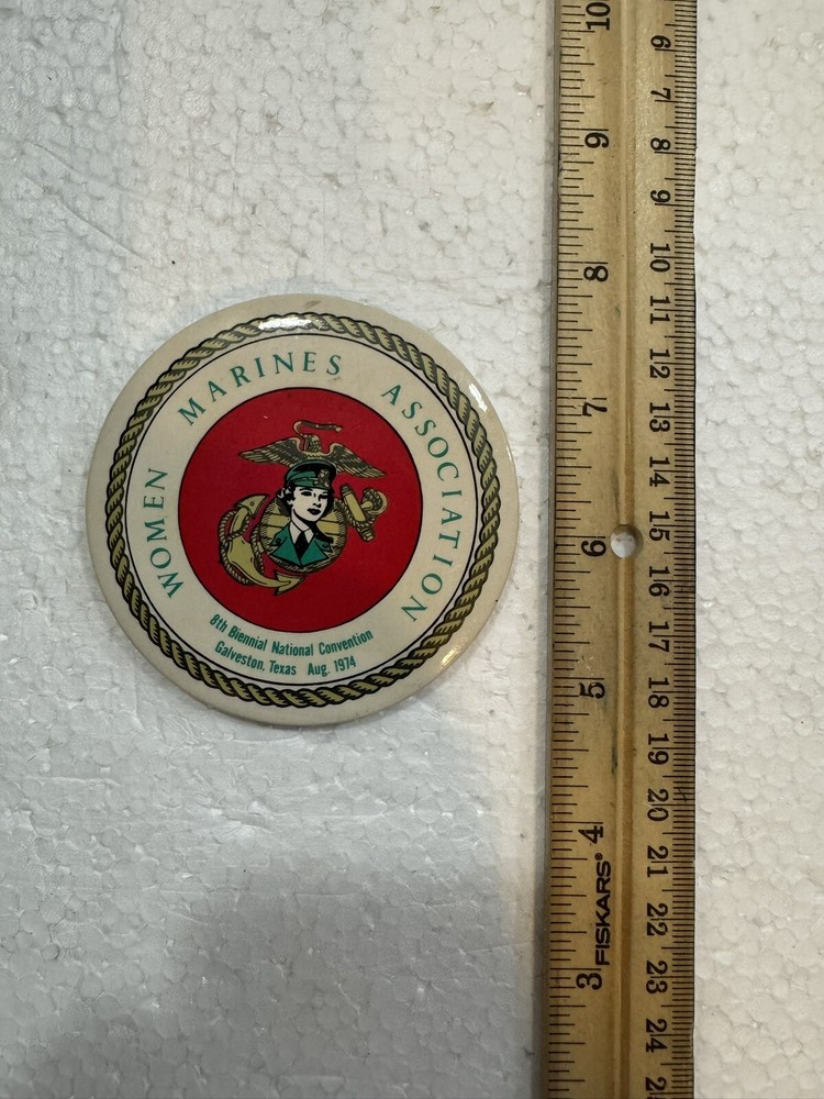 1974 Women Marines Association Button