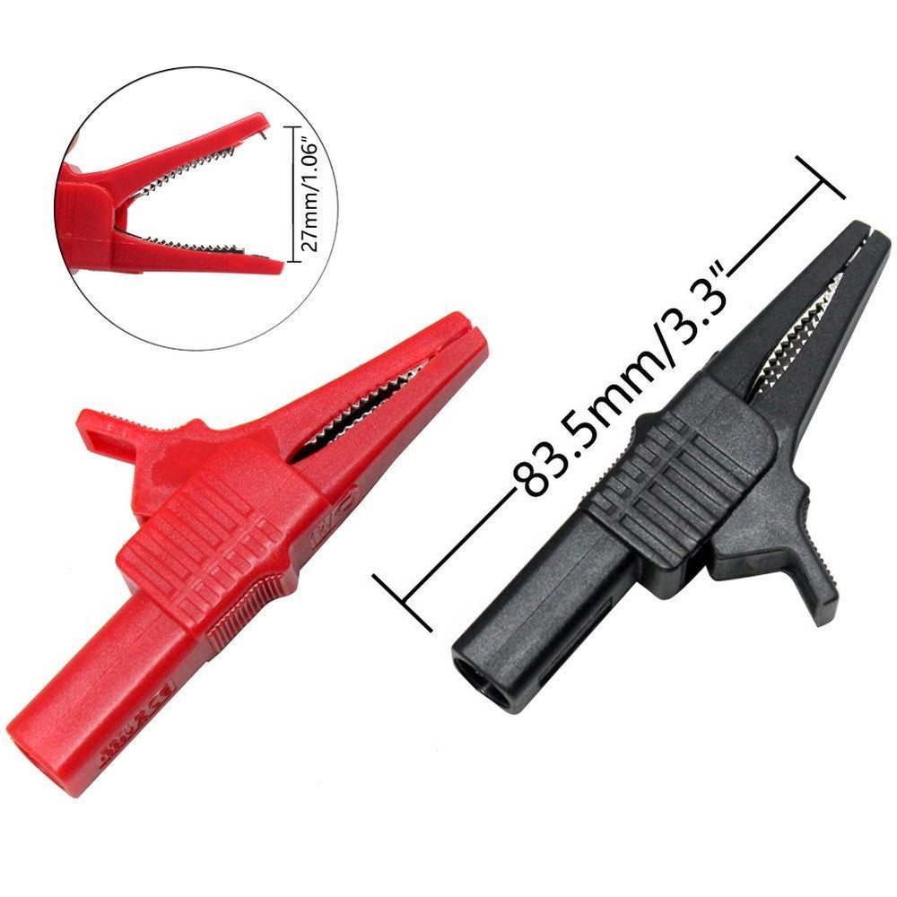 AIdetek Automobile Alligator Clips Crocodile Clips 4mm socket test probe LP20166