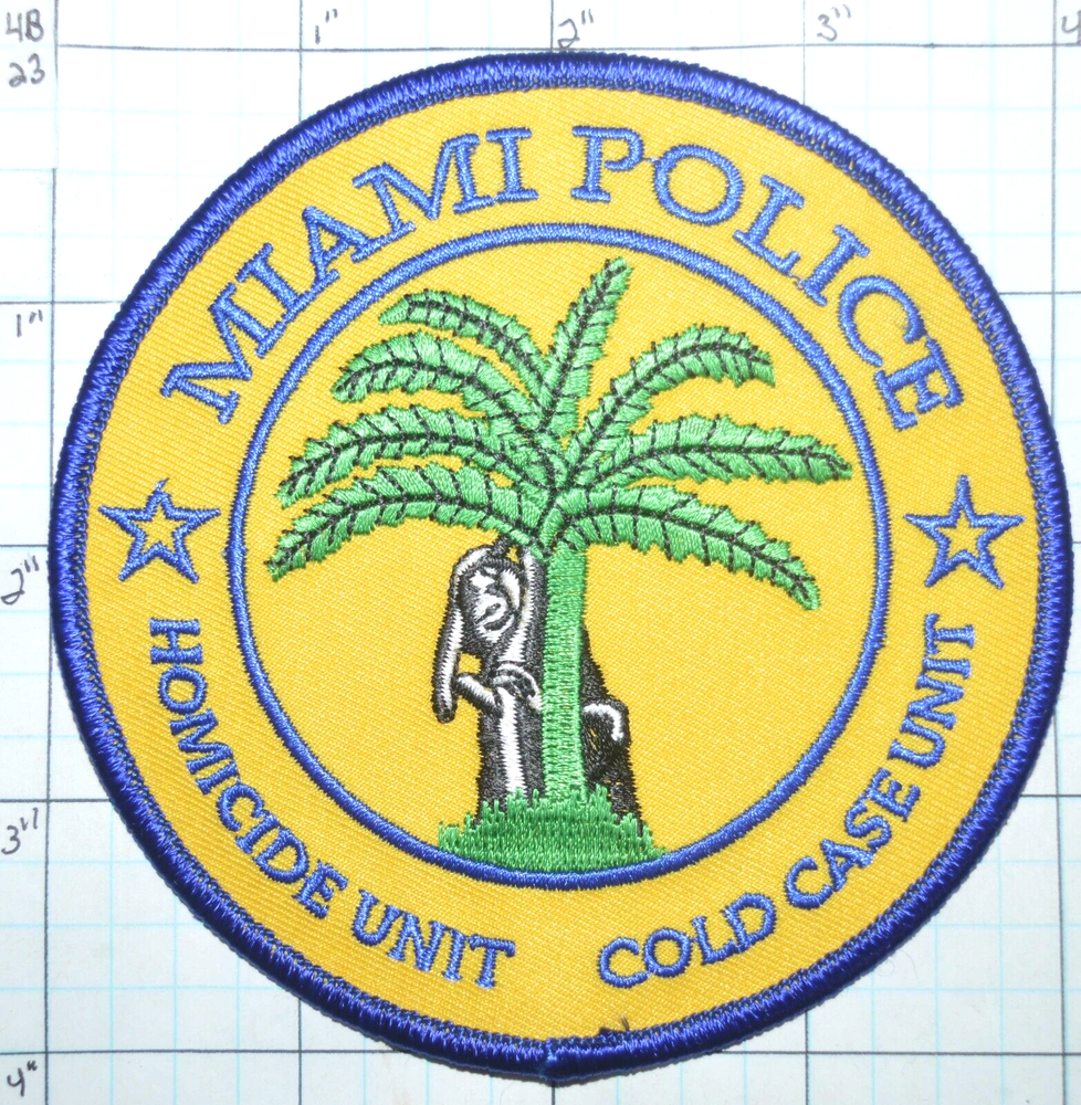 FLORIDA, MIAMI POLICE DEPT HOMICIDE UNIT COLD CASE UNIT PATCH