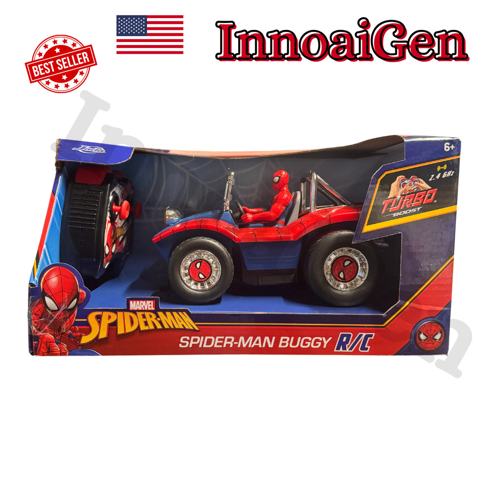 Jada Marvel Spider-Man Buggy Car Turbo Boost Remote Control Full-Function NIB